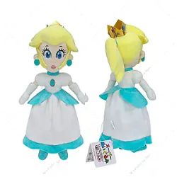 30cm White Blue Dress Princess Peach Cartoon Mario Bros Plush