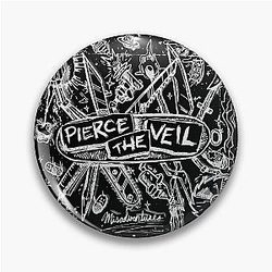 Pierce the Veil - Misadventures (White Inverted) Pin