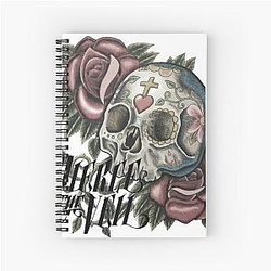Pierce The Veil Skull Spiral Notebook