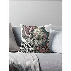 Pierce The Veil Skull Throw Pillow