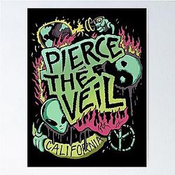 Pierce The Veil Band Vintage Poster
