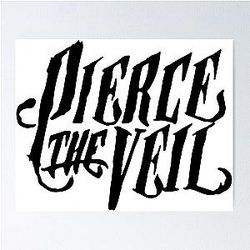 PIERCE THE VEIL LOGO BLACK Poster