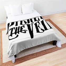 PIERCE THE VEIL LOGO BLACK Comforter