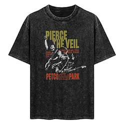 [Exclusive] Pierce The Veil Can't Hear You Petco Park NTT079 Washed T-Shirt  Pierce The Veil T-Shirts