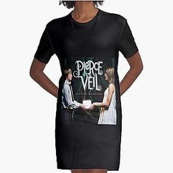 Pierce the Veil selfish machines Graphic T-Shirt Dress