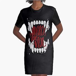 Pierce the Veil red Graphic T-Shirt Dress