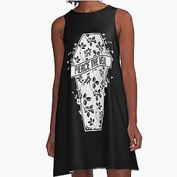 pierce flower A-Line Dress