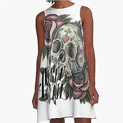 Pierce The Veil Skull A-Line Dress