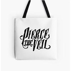 PIERCE THE VEIL LOGO BLACK All Over Print Tote Bag