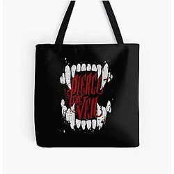 Pierce the Veil red All Over Print Tote Bag