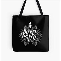 Vintage Pierce The Veil Flower All Over Print Tote Bag