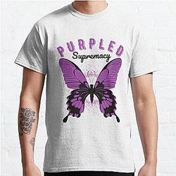 Purpled T-Shirts - Purpled Butterfly Supremacy Classic T-Shirt RB1908