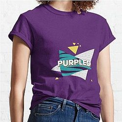 Purpled T-shirts - Purpled 2D Printing Classic T-shirt