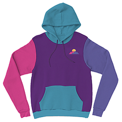 Purpled Hoodies - Pastel Mountain Colorblock Hoodie