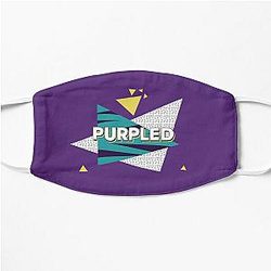 Purpled Face Masks - Purpled Retro Gamer Art Flat Mask RB1908