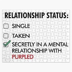 Purpled Puzzles - Secretly in mental Relationship With Purpled Jigsaw Puzzle RB1908