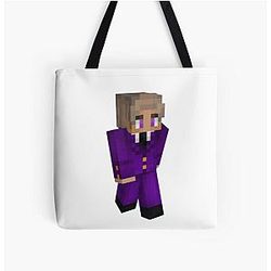 Purpled Bags - Purpled Minecraft All Over Print Tote Bag RB1908