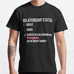 Purpled T-Shirts - Relationship With Purpled Classic T-Shirt RB1908