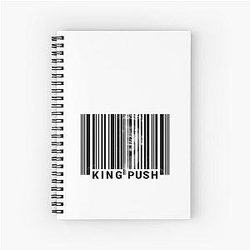 Pusha T - King Push My Name Is Barcode Spiral Notebook