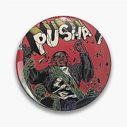 Pusha T Comic Book Cover Hip Hop Album Cover Pin