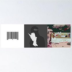 Pusha T Minimal Album Covers Poster
