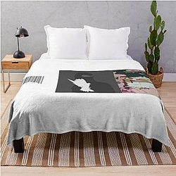 Pusha T Minimal Album Covers Throw Blanket