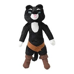 30cm Black Kitty Softpaws Puss In Boots Stuffed Animal Plush