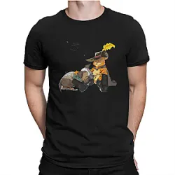 Perrito And His Friend Puss In Boot The Last Wish Cartoon T-shirts