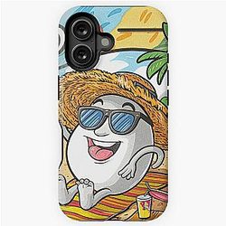 qsmp eggs sitting on the beach iPhone Tough Case