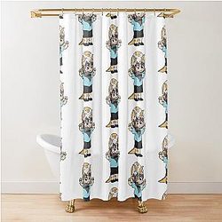 Ramon QSMP Human Shower Curtain
