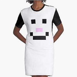 Qsmp Merch Qsmp Logo Graphic T-Shirt Dress