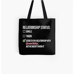 Quackity Bags - Relationship with Quackity All Over Print Tote Bag RB2905