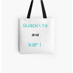 Quackity Bags - Quackity and Karl All Over Print Tote Bag RB2905