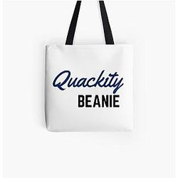 Quackity Bags - Quackity Beanie All Over Print Tote Bag RB2905