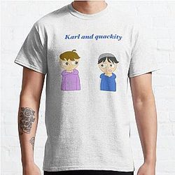 Quackity T-Shirts - Quackity and Karl animation Classic T-Shirt RB2905