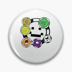 Quackity Pins - Quackity Poker Chip Pin Badge