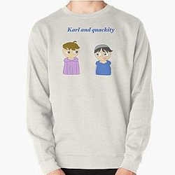 Quackity Sweatshirts - Quackity and Karl animation Pullover Sweatshirt RB2905