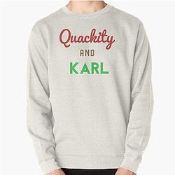 Quackity Sweatshirts - Quackity And Karl  Pullover Sweatshirt RB2905