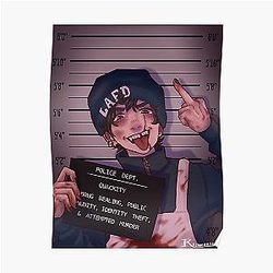 Quackity Posters - Quackity Mugshot Poster RB2905