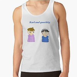 Quackity Tank Tops - Quackity and Karl animation Tank Top RB2905