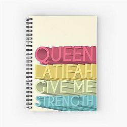 Queen Latifah Geef me het Sterkte Spiraal Notebook