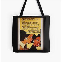 QUEEN LATIFAH UND A RETRO THO COMIC ALLES ÜBER PRINT TOTE BAG