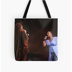 Erykah Badu and Queen Latifah Photograph Tote Bag