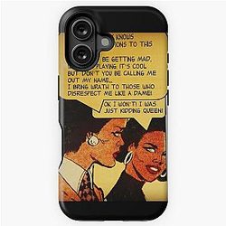 QUEEN LATIFAH AND RETRO COMIC iPhone Tough Case
