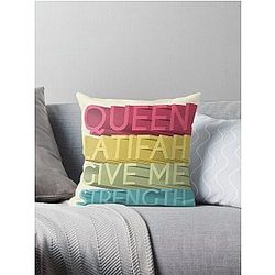 Queen Latifah Give Me Strength Throw Pillow