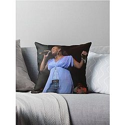 Queen Latifah - Elaine Owens Photograph Throw Pillow