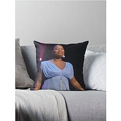 Queen Latifah - Elaine Owens Photograph Throw Pillow