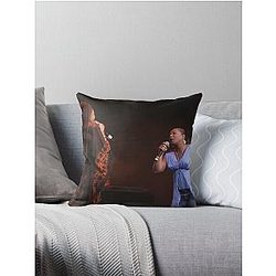 Erykah Badu and Queen Latifah Photograph Throw Pillow