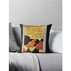 Queen Latifah and a Retro Comic Throw Pillow
