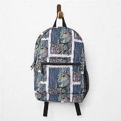 Queen Latifah Hand Drawn Oil Ink Portrait Backpack